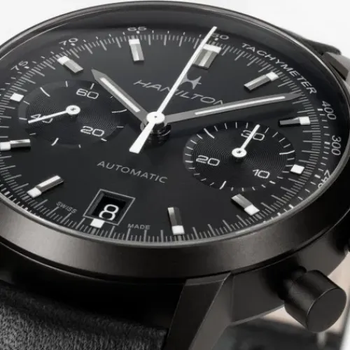 Hamilton Lederarmband-Intra-Matic Auto Chrono - H38446730