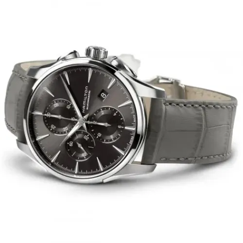 Hamilton Lederarmband-Jazzmaster Auto Chrono - H32586881