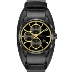 Hamilton Lederarmband-Jazzmaster Auto Chrono - H32506730