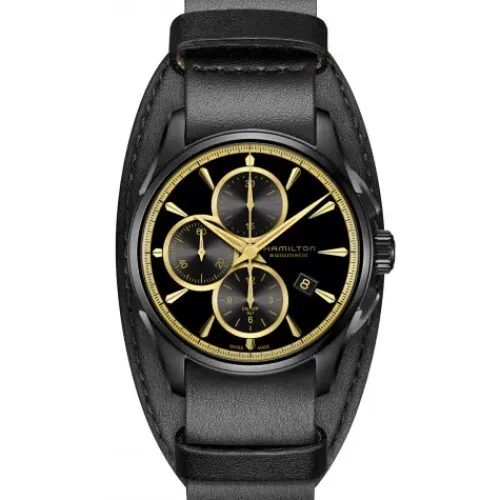 Hamilton Lederarmband-Jazzmaster Auto Chrono - H32506730