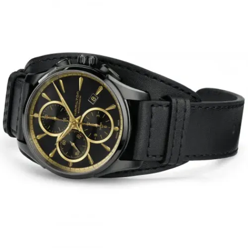 Hamilton Lederarmband-Jazzmaster Auto Chrono - H32506730
