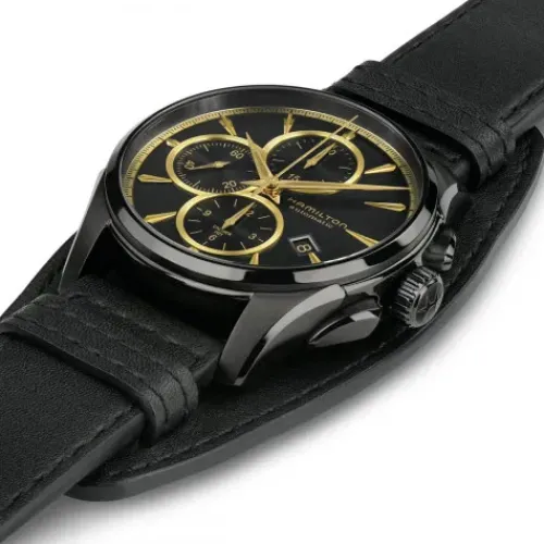 Hamilton Lederarmband-Jazzmaster Auto Chrono - H32506730
