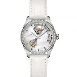 Hamilton Lederarmband-Jazzmaster Open Heart Lady Auto - H32205890