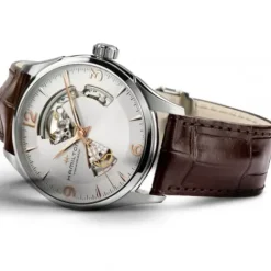 Hamilton Lederarmband-Jazzmaster Open Heart Auto - H32705551