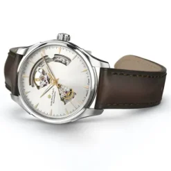 Hamilton Lederarmband-Jazzmaster Open Heart Auto - H32675551