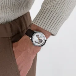 Hamilton Lederarmband-Jazzmaster Open Heart Auto - H32675551