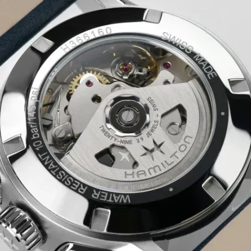 Hamilton Lederarmband-Jazzmaster Performer Auto Chrono - H36616640