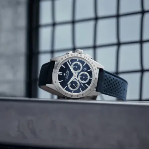 Hamilton Lederarmband-Jazzmaster Performer Auto Chrono - H36616640