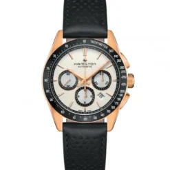 Hamilton Lederarmband-Jazzmaster Performer Auto Chrono - H36626710