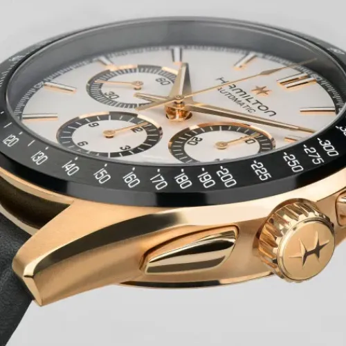 Hamilton Lederarmband-Jazzmaster Performer Auto Chrono - H36626710