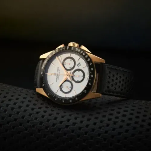 Hamilton Lederarmband-Jazzmaster Performer Auto Chrono - H36626710