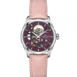 Hamilton Lederarmband-Jazzmaster Skeleton Lady Auto - H32265801