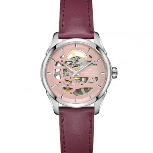 Hamilton Lederarmband-Jazzmaster Skeleton Lady Auto - H32265870