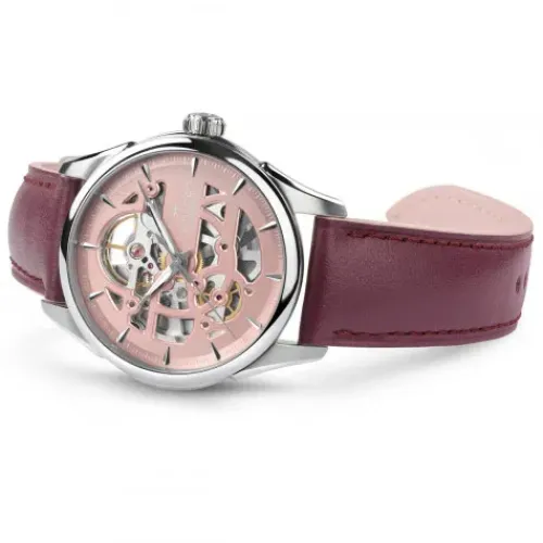 Hamilton Lederarmband-Jazzmaster Skeleton Lady Auto - H32265870
