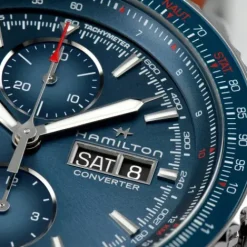 Hamilton Lederarmband-Khaki Aviation Converter Auto Chrono - H76746540