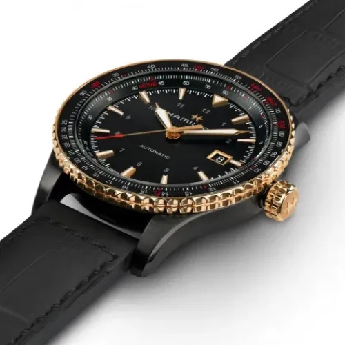 Hamilton Lederarmband-Khaki Aviation Converter Auto - H76635730