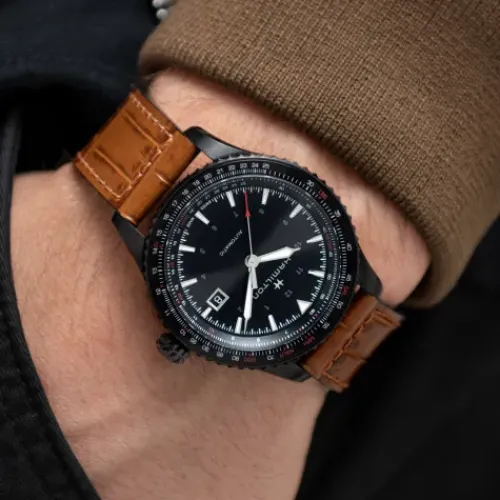 Hamilton Lederarmband-Khaki Aviation Converter Auto - H76625530