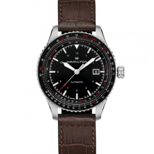 Hamilton Lederarmband-Khaki Aviation Converter Auto - H76615530