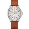 Hamilton Lederarmband-Khaki Aviation Pilot Day Date Auto - H64635550