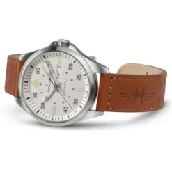 Hamilton Lederarmband-Khaki Aviation Pilot Day Date Auto - H64635550