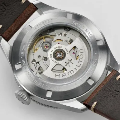 Hamilton Lederarmband-Khaki Aviation Pioneer Auto - H76205530