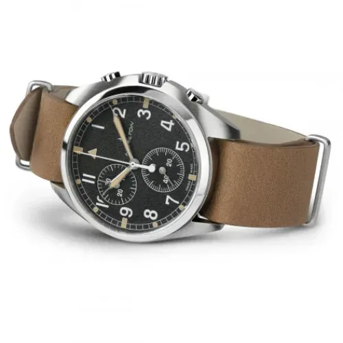 Hamilton Lederarmband-Khaki Aviation Pilot Pioneer - H76522531