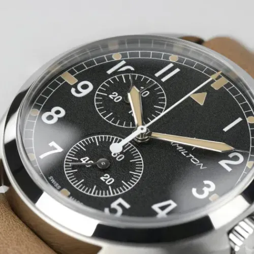 Hamilton Lederarmband-Khaki Aviation Pilot Pioneer - H76522531