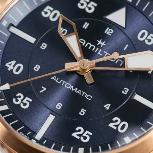 Hamilton Lederarmband-Khaki Aviation Pilot Auto - H76245840