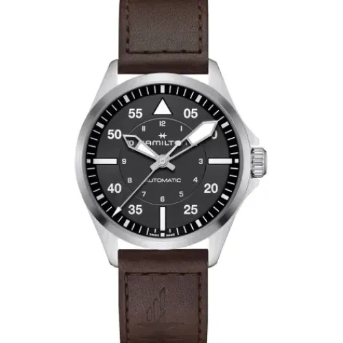 Hamilton Lederarmband-Khaki Aviation Pilot Auto - H76305530
