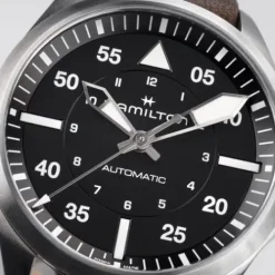 Hamilton Lederarmband-Khaki Aviation Pilot Auto - H76305530