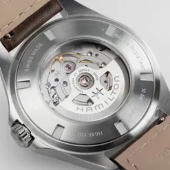 Hamilton Lederarmband-Khaki Aviation Pilot Day Date Auto - H64635560