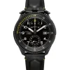 Hamilton Lederarmband-Khaki Aviation Takeoff Auto Chrono - H76786733