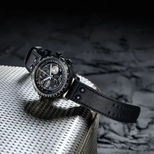 Hamilton Lederarmband-Khaki Aviation X-Wind Day Date Auto Chrono - H77736733