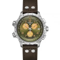 Hamilton Lederarmband-Khaki Aviation X-Wind GMT - H77932560