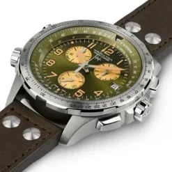 Hamilton Lederarmband-Khaki Aviation X-Wind GMT - H77932560