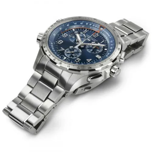 Hamilton Metallarmband-Khaki Aviation X-Wind GMT - H77922141