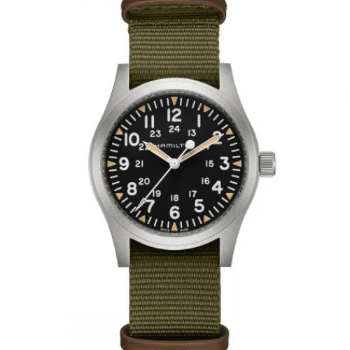 Hamilton Textilarmband (Nato)-Khaki Field Mechanical (42 mm) - H69529933