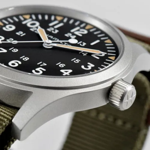 Hamilton Textilarmband (Nato)-Khaki Field Mechanical (42 mm) - H69529933