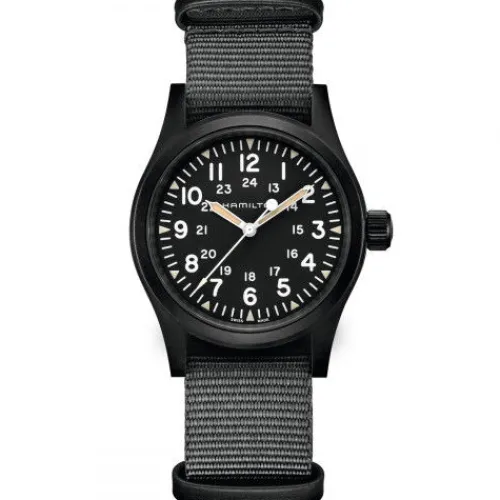 Hamilton Textilarmband (Nato)-Khaki Field Mechanical (38 mm) - H69409930