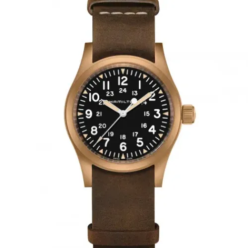 Hamilton Lederarmband-Khaki Field Mechanical (38 mm) - H69459530