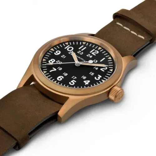 Hamilton Lederarmband-Khaki Field Mechanical (38 mm) - H69459530