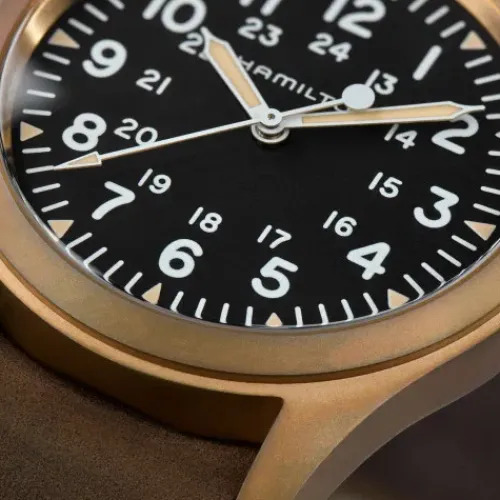Hamilton Lederarmband-Khaki Field Mechanical (38 mm) - H69459530