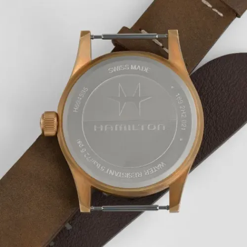 Hamilton Lederarmband-Khaki Field Mechanical (38 mm) - H69459530