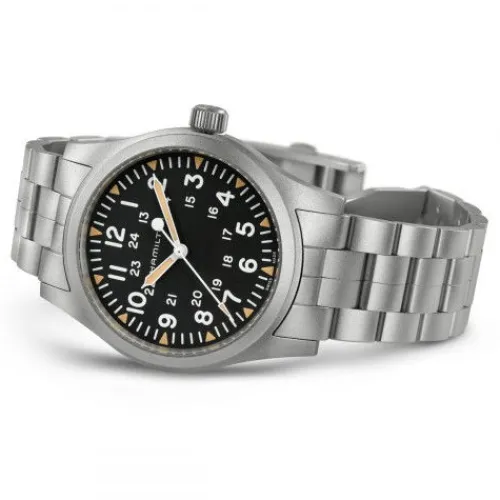 Hamilton Metallarmband-Khaki Field Mechanical (42 mm) - H69529133