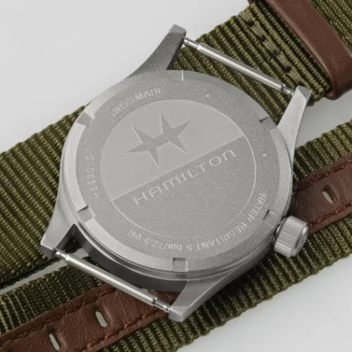 Hamilton Textilarmband (Nato)-Khaki Field Quartz (33 mm) - H69301910