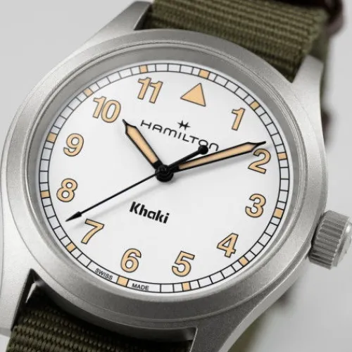 Hamilton Textilarmband (Nato)-Khaki Field Quartz (38 mm) - H69401910