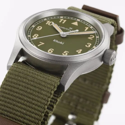 Hamilton Textilarmband (Nato)-Khaki Field Quartz (33 mm) - H69301960