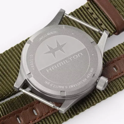 Hamilton Textilarmband (Nato)-Khaki Field Quartz (33 mm) - H69301960