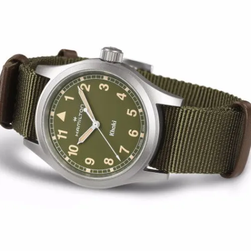 Hamilton Textilarmband (Nato)-Khaki Field Quartz (38 mm) - H69401960