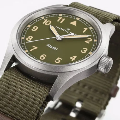 Hamilton Textilarmband (Nato)-Khaki Field Quartz (38 mm) - H69401960